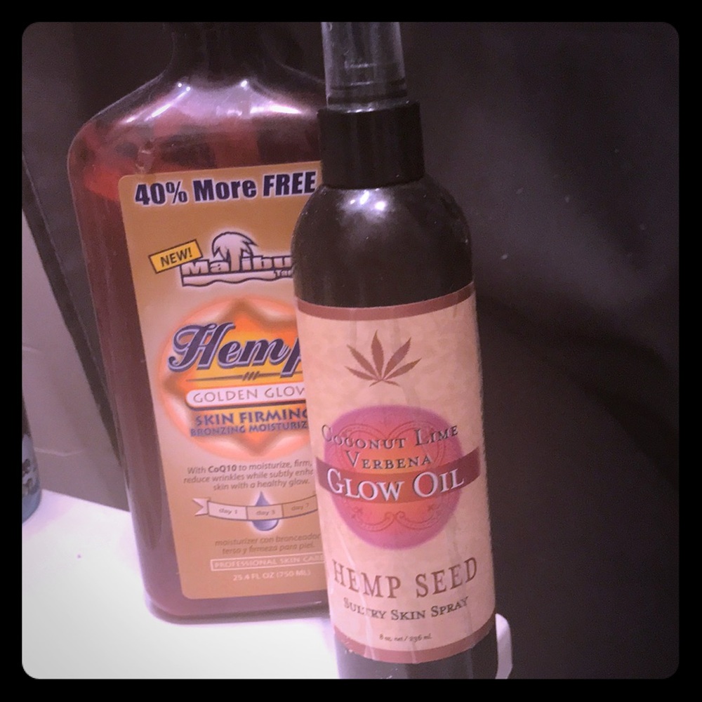Hemps Golden Glow lotion/ self tanning w oil